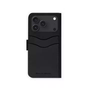 iDeal of Sweden Magnet Wallet+ MagSafe iPhone 17 Pro Black dėklas su pinigine