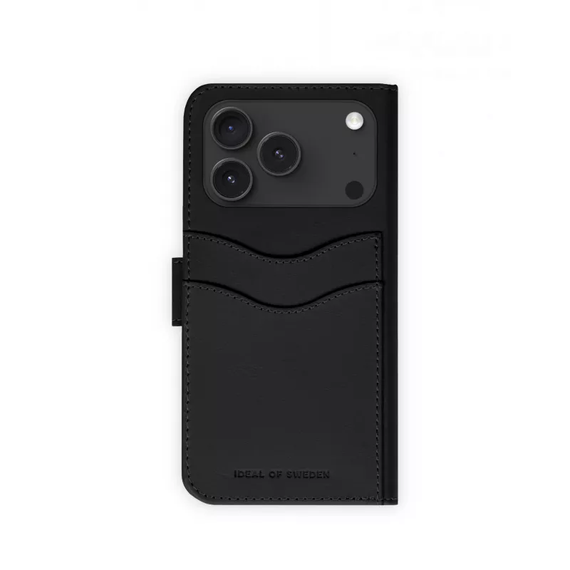 iDeal of Sweden Magnet Wallet+ MagSafe iPhone 17 Pro Black dėklas su pinigine