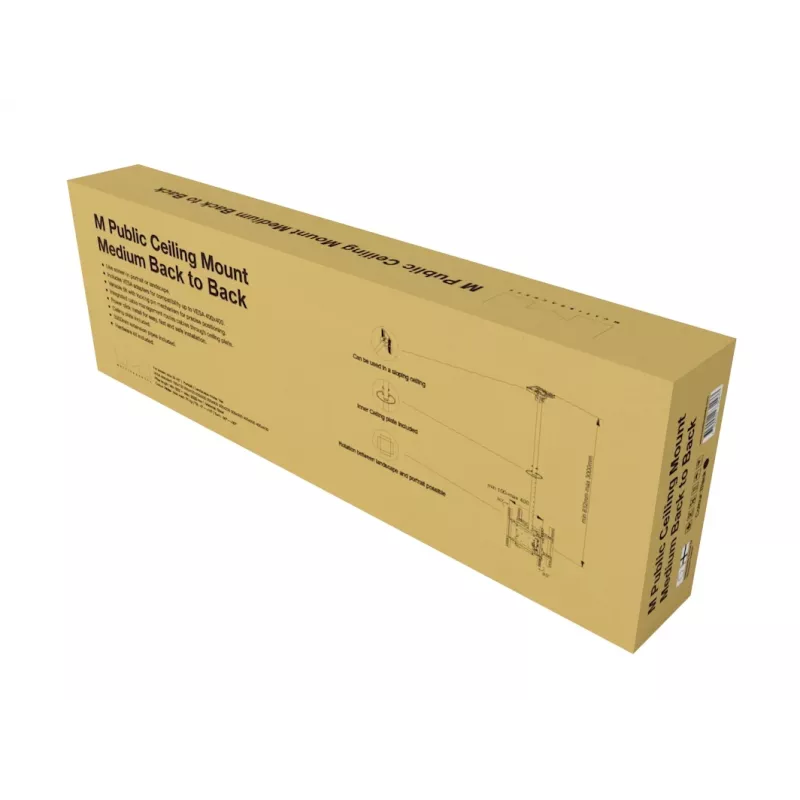 Lubinis laikiklis Multibrackets M Public Medium Back to Back Black 3000