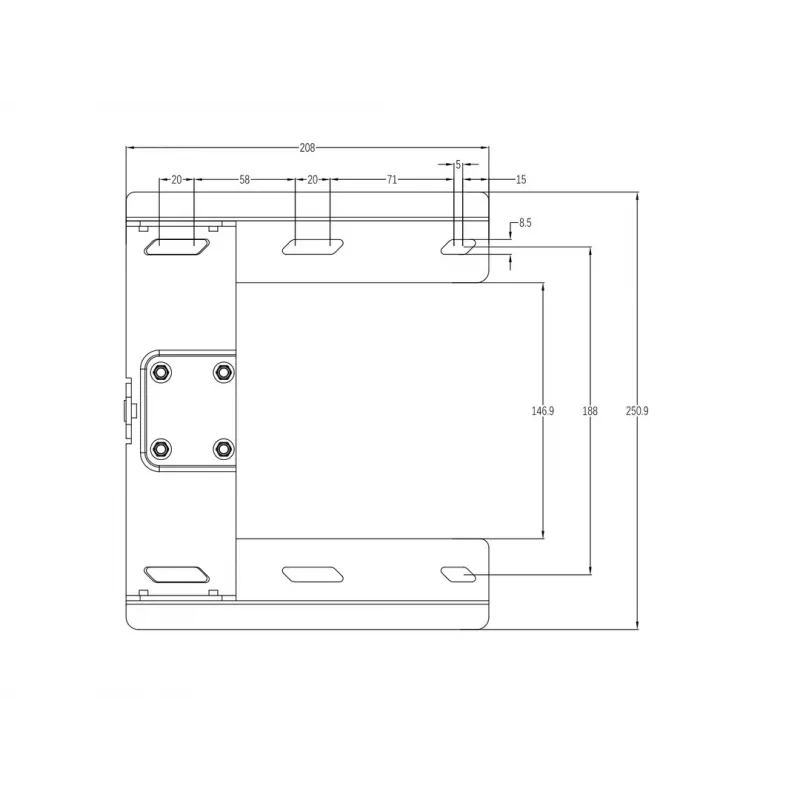 Pasukama rankena MULTIBRACKETS M Universal 180° – 26–47 colių ekranams, VESA iki 400x400, max 25 kg, juoda