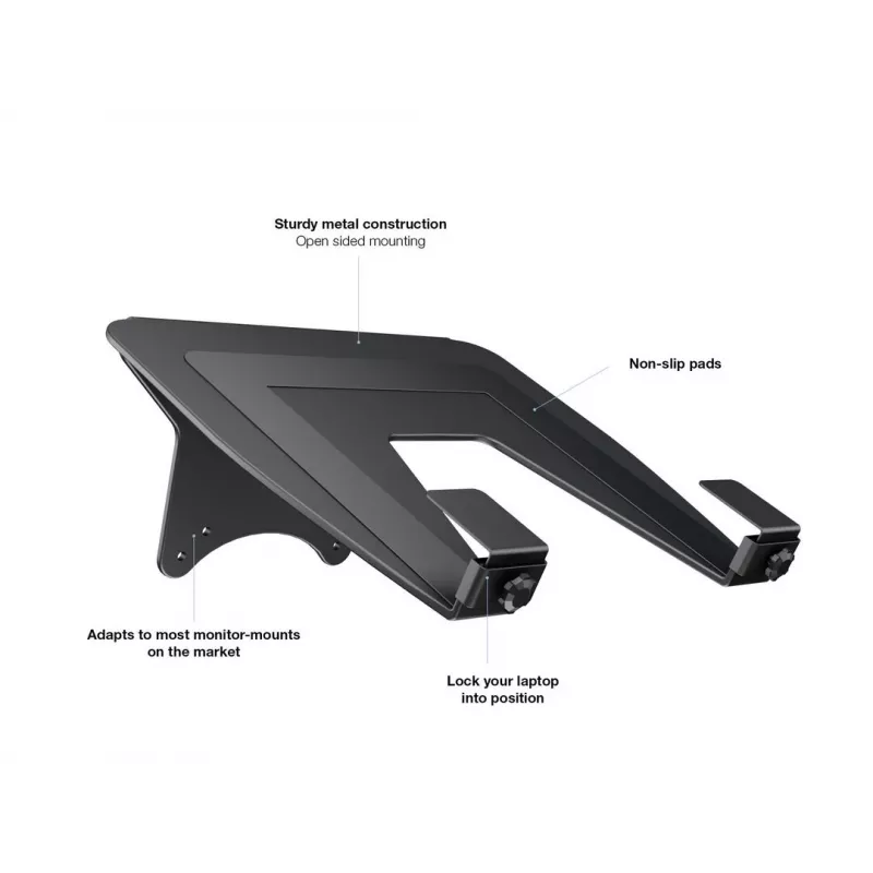 Multibrackets M Laptop Holder Gas Lift Arm nešiojamojo kompiuterio stovas juodas