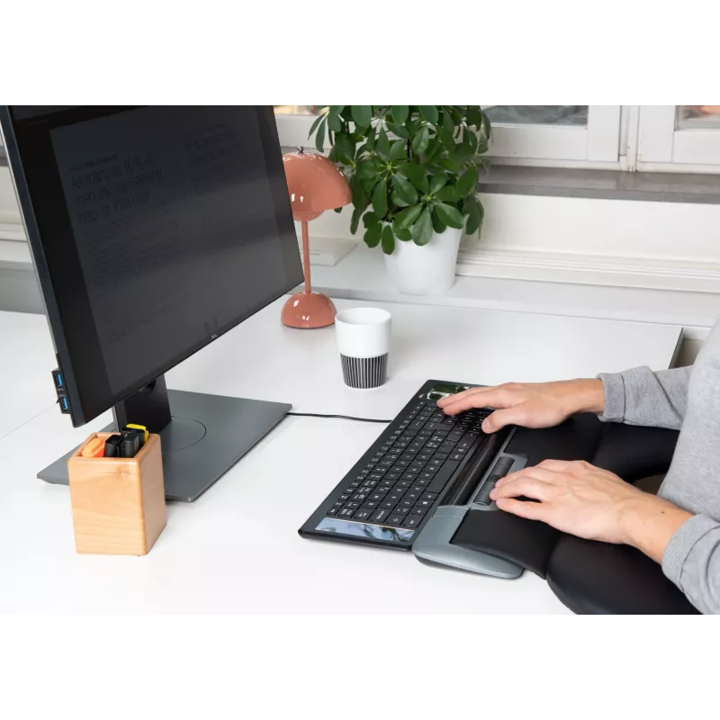 Mousetrapper Delta Mouse Grey Extended USB-A pelė, USB Type-A, 4000 DPI, juoda, pilka