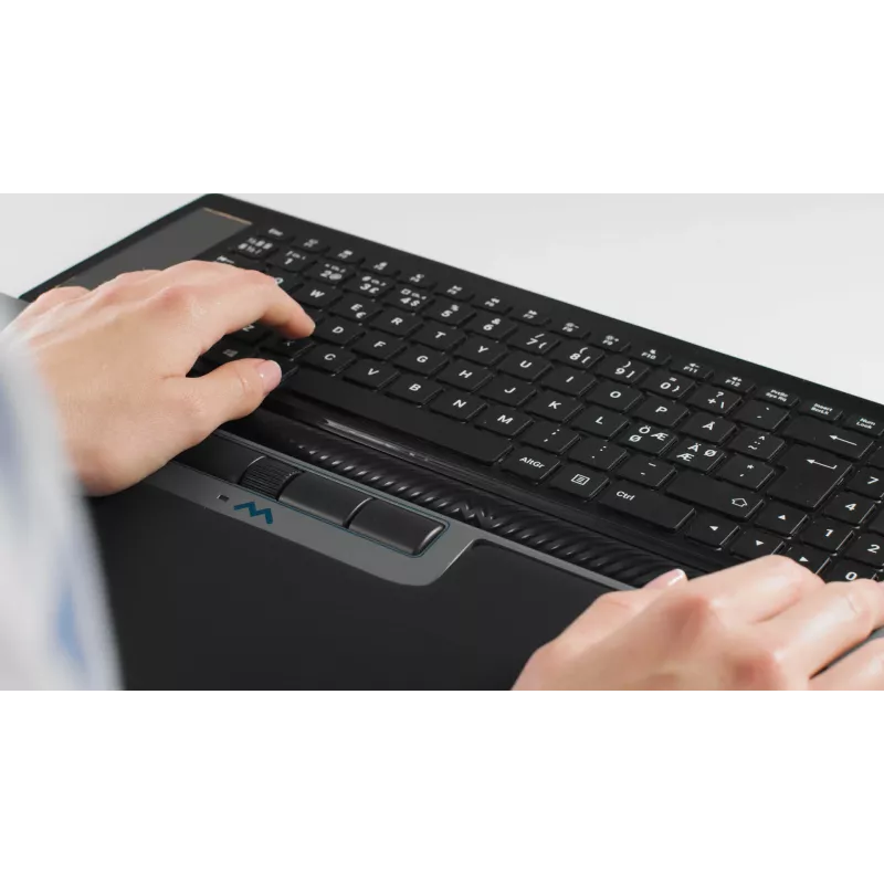 Mousetrapper Delta Mouse Grey Extended USB-A pelė, USB Type-A, 4000 DPI, juoda, pilka