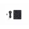 Mousetrapper NumPad belaidė RF skaitmeninė klaviatūra, 26 klavišai, juoda, 0,1 kg