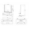 Stalo stovas Multibrackets M VESA Tablestand Turn Black Medium MAX 400x400