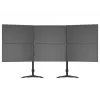 Triple monitorų stalinio laikiklio plėtinys MULTIBRACKETS M VESA 3 ekranams 24–32 col. iki 24 kg, aliuminis/plastikas, juodas