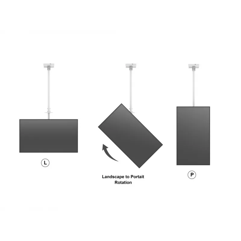 Multibrackets M lubinis laikiklis vienam ekranui vidutinis baltas 3000, maks. svoris 30 kg, min. ekranas 32 col., maks. ekranas 55 col.