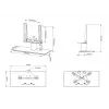 Stalo stovas Multibrackets M VESA Tablestand Turn Black X Small MAX 200x200