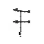 Multibrackets M Deskmount Basic Quad laikiklis, spaustuvas/varžtinis, 32 kg, 38,1 cm (15 col.), 68,6 cm (27 col.), 100 x 100 mm, juodas