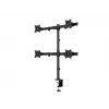 Multibrackets M Deskmount Basic Quad laikiklis, spaustuvas/varžtinis, 32 kg, 38,1 cm (15 col.), 68,6 cm (27 col.), 100 x 100 mm, juodas