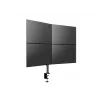 Multibrackets M Deskmount Basic Quad laikiklis, spaustuvas/varžtinis, 32 kg, 38,1 cm (15 col.), 68,6 cm (27 col.), 100 x 100 mm, juodas