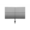 Multibrackets M Deskmount Basic Quad laikiklis, spaustuvas/varžtinis, 32 kg, 38,1 cm (15 col.), 68,6 cm (27 col.), 100 x 100 mm, juodas