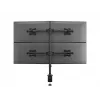 Multibrackets M Deskmount Basic Quad laikiklis, spaustuvas/varžtinis, 32 kg, 38,1 cm (15 col.), 68,6 cm (27 col.), 100 x 100 mm, juodas