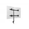 Multibrackets M Deskmount Basic Quad laikiklis, spaustuvas/varžtinis, 32 kg, 38,1 cm (15 col.), 68,6 cm (27 col.), 100 x 100 mm, juodas