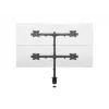 Multibrackets M Deskmount Basic Quad laikiklis, spaustuvas/varžtinis, 32 kg, 38,1 cm (15 col.), 68,6 cm (27 col.), 100 x 100 mm, juodas