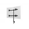 Multibrackets M Deskmount Basic Quad laikiklis, spaustuvas/varžtinis, 32 kg, 38,1 cm (15 col.), 68,6 cm (27 col.), 100 x 100 mm, juodas