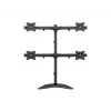 Multibrackets M Deskstand Basic Quad laisvai pastatomas keturių monitorių stovas 32 kg 15–27 colių