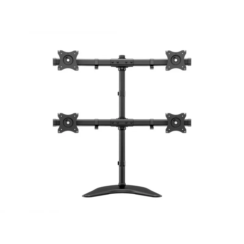 Multibrackets M Deskstand Basic Quad laisvai pastatomas keturių monitorių stovas 32 kg 15–27 colių