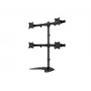 Multibrackets M Deskstand Basic Quad laisvai pastatomas keturių monitorių stovas 32 kg 15–27 colių