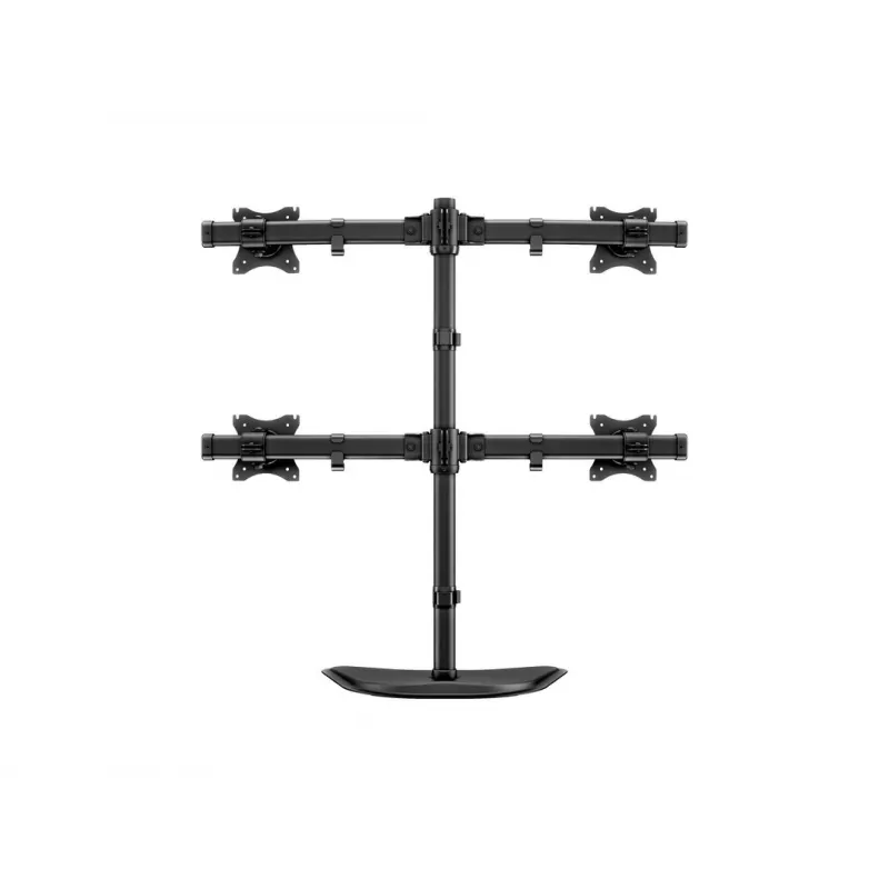 Multibrackets M Deskstand Basic Quad laisvai pastatomas keturių monitorių stovas 32 kg 15–27 colių