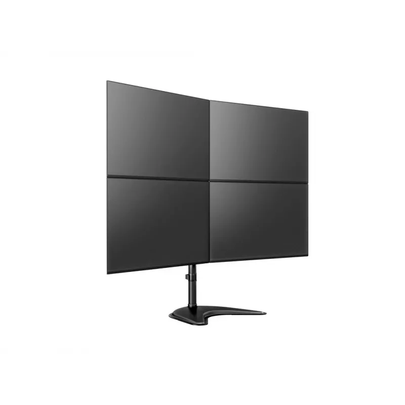 Multibrackets M Deskstand Basic Quad laisvai pastatomas keturių monitorių stovas 32 kg 15–27 colių