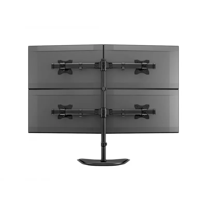 Multibrackets M Deskstand Basic Quad laisvai pastatomas keturių monitorių stovas 32 kg 15–27 colių