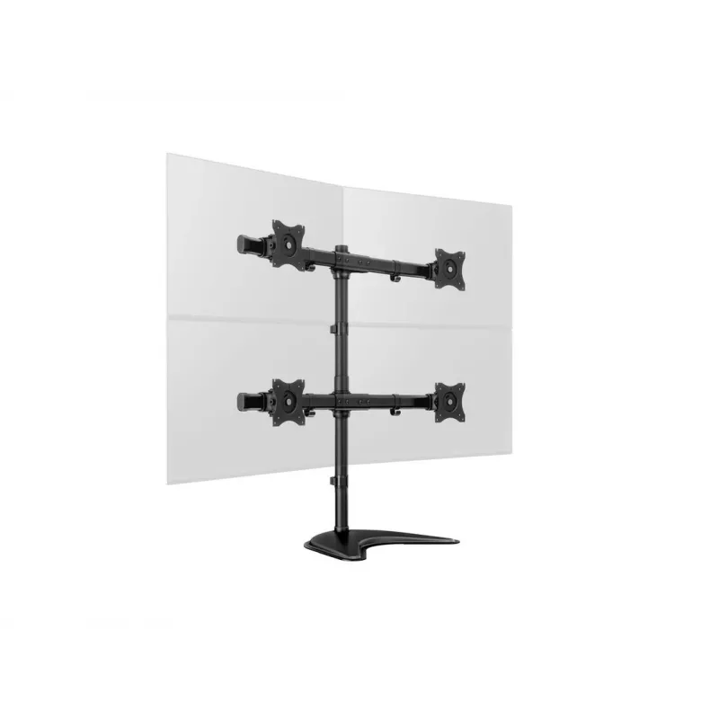 Multibrackets M Deskstand Basic Quad laisvai pastatomas keturių monitorių stovas 32 kg 15–27 colių