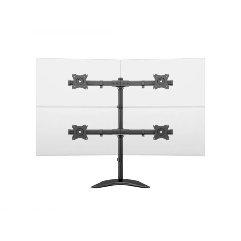 Multibrackets M Deskstand Basic Quad laisvai pastatomas keturių monitorių stovas 32 kg 15–27 colių