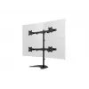 Multibrackets M Deskstand Basic Quad laisvai pastatomas keturių monitorių stovas 32 kg 15–27 colių