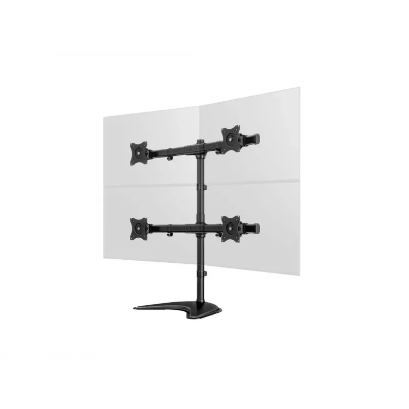 Multibrackets M Deskstand Basic Quad laisvai pastatomas keturių monitorių stovas 32 kg 15–27 colių