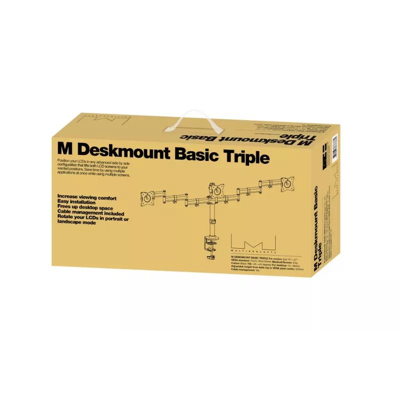 Stalo laikiklis Multibrackets M Deskmount Basic Triple trims monitoriams