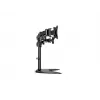 Stalinis monitorių stovas MULTIBRACKETS M Deskstand Basic Triple — 3 monitoriams, VESA 75x75–100x100, iki 24 kg, 15–27 colių, juodas