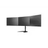 Stalinis monitorių stovas MULTIBRACKETS M Deskstand Basic Triple — 3 monitoriams, VESA 75x75–100x100, iki 24 kg, 15–27 colių, juodas