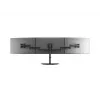 Stalinis monitorių stovas MULTIBRACKETS M Deskstand Basic Triple — 3 monitoriams, VESA 75x75–100x100, iki 24 kg, 15–27 colių, juodas