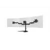 Stalinis monitorių stovas MULTIBRACKETS M Deskstand Basic Triple — 3 monitoriams, VESA 75x75–100x100, iki 24 kg, 15–27 colių, juodas