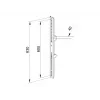 Fiksuota rankena plokščiaekraniams laikikliams Multibrackets M Pro Series 600 mm, plienas, juoda, 2 vnt.