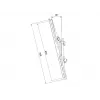 Pakraipos laikiklio rankena MULTIBRACKETS M Pro Series Tilt Arms 600 mm, plieninė, juoda, 2 vnt.