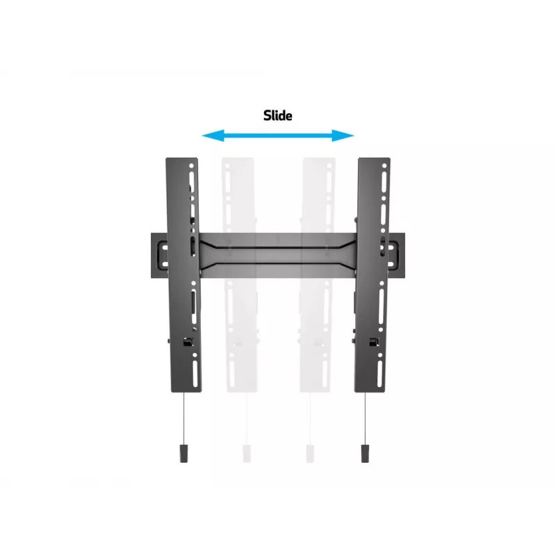 Multibrackets M VESA Wallmount Super Slim Tilt 400 MAX, 81,3 cm (32 coliai), 139,7 cm (55 coliai), 100 x 100 mm, 400 x 400 mm, plastikas, plienas, juoda