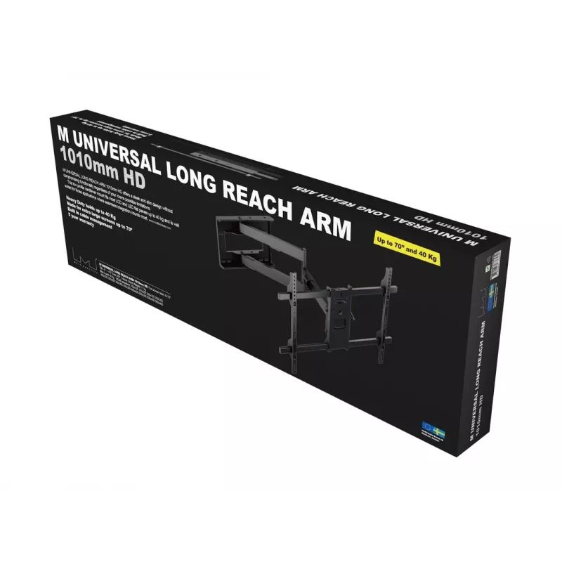 Multibrackets M Universal Long Reach Arm 1010mm HD Single 40kg 42-75 coliai