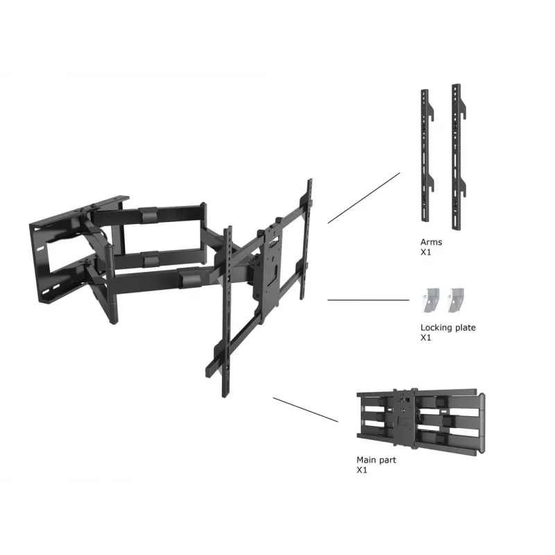 Laikiklis Multibrackets M Universal Long Reach Arm 910mm HD, Dual