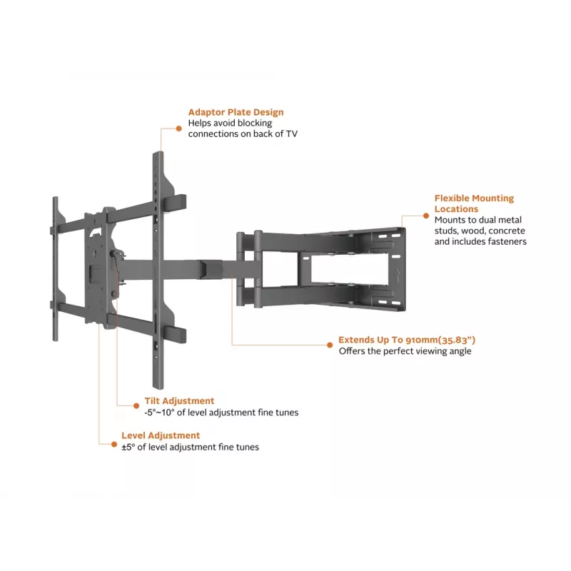Laikiklis Multibrackets M Universal Long Reach Arm 910mm HD, Dual