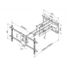 Laikiklis Multibrackets M Universal Long Reach Arm 910mm HD, Dual