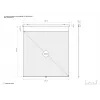 Multibrackets M 1:1 rankinis projektoriaus ekranas 240x240, 135 colių White Edition
