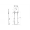 Multibrackets M Motorizuotas Grindinis Stovas 120kg Juodas su Lentyna Kamerai