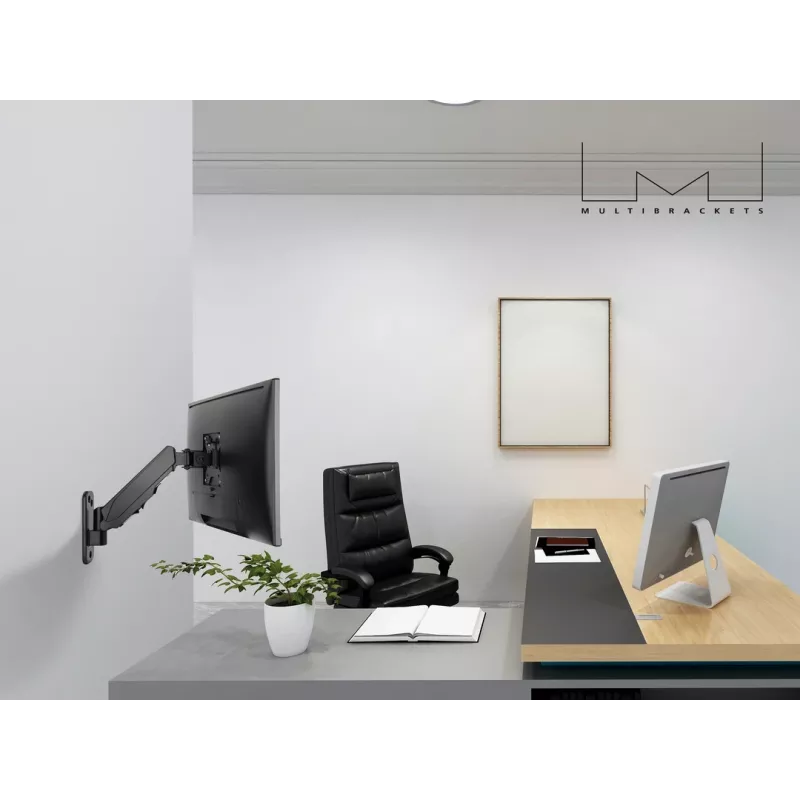 Multibrackets M Monitormount Wall Basic Single juodas 8 kg 17-32 col.