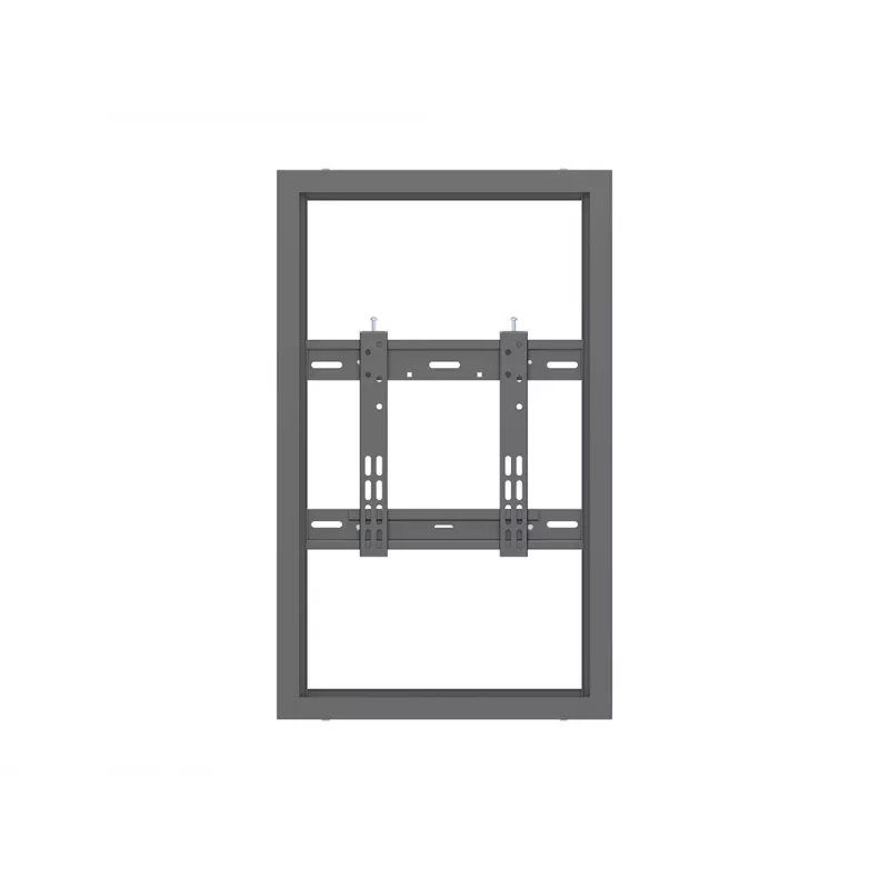 Multibrackets M Pro Series korpusas 32 colių sieninis mažas juodas plieninis gulsčias/vertikalus