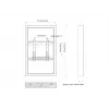 Multibrackets M Pro Series korpusas 32 colių sieninis mažas juodas plieninis gulsčias/vertikalus
