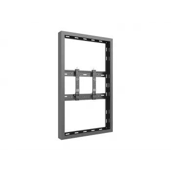 Multibrackets M Pro Series korpusas 43 col. mažas juodas plieninis gulsčias/vertikalus