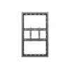 Multibrackets M Pro Series korpusas 43 col. mažas juodas plieninis gulsčias/vertikalus
