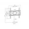Multibrackets M VESA Bolt Down TV laikiklis ant stalo, pasukamas 400 MAX 30 kg 23-55 col.